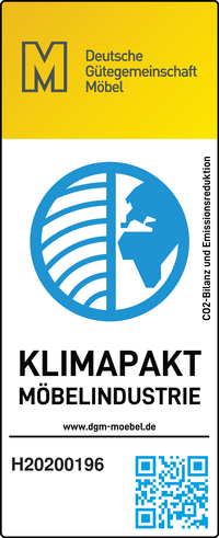 DGM Label Klimapakt Möbelindustrie Zertifiziertes Label Klimapakt